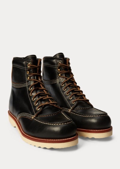 Men's Ralph Lauren Brunel Leather Work Boots | 213709GEF